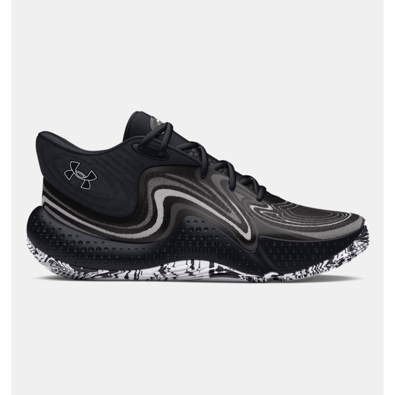 Chaussures de Basketball Under Armour Spawn 6 Mid Noir Chaussures de Basketball Under Armour Spawn 6 Mid Noir
