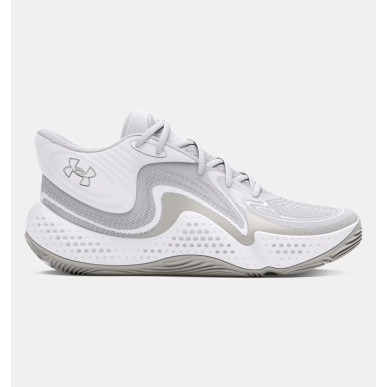 Under Armour Spawn 6 Mid white Basketball Shoe