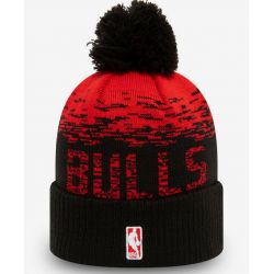 Bonnet NBA Chicago Bulls New Era Ombre Rouge – Officiel, Pompon, Logo NBA & MLB