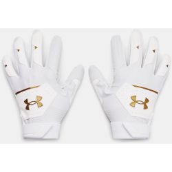 Gants de Batting Under armour Clean Up Blanc