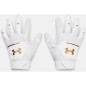 Men's Under armour Clean Up Batting glove White Men's Under armour Clean Up Batting glove White