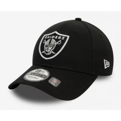 Casquette NFL Las Vegas Raiders New Era Side Patch 9FORTY Noir