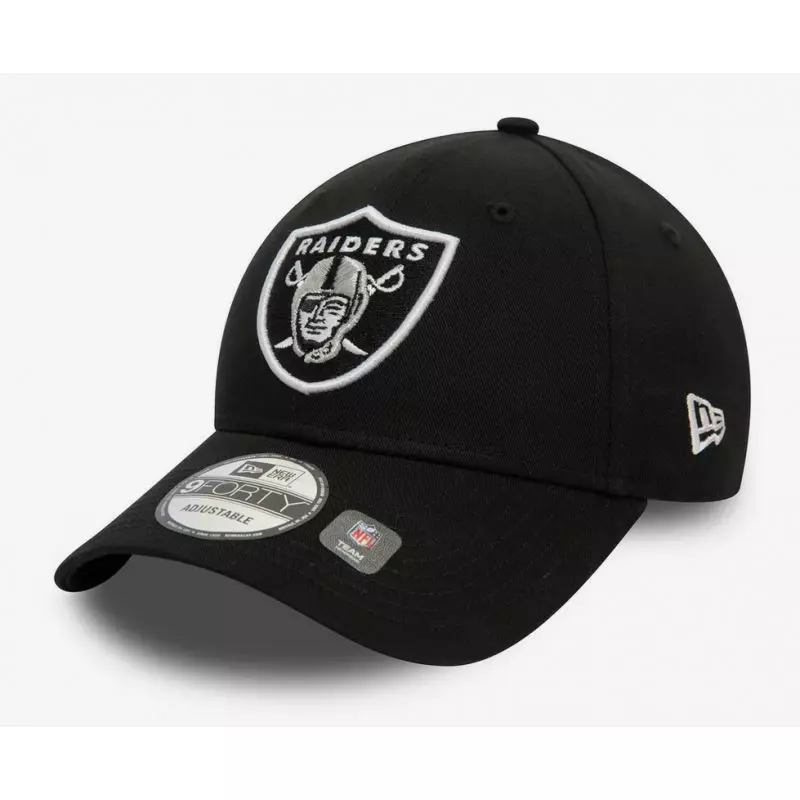 Gorra NFL Las Vegas Raiders New Era Side Patch 9FORTY negro