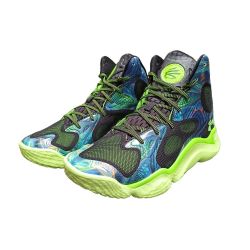 Chaussure de Basketball Under Armour Curry Spawn Flotro Vert