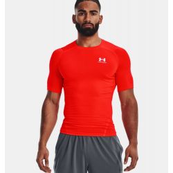 T-shirt de compression à manche courte Under Armour HeatGear Orange pour homme