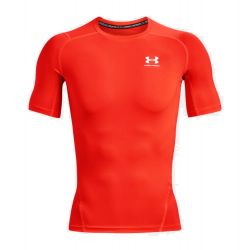 T-shirt de compression à manche courte Under Armour HeatGear Orange pour homme