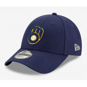 Casquette MLB Milwaukee Brewers New Era The League 9FORTY Bleu marine