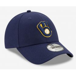 Casquette MLB Milwaukee Brewers New Era The League 9FORTY Bleu marine