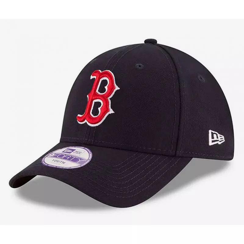 Casquette MLB Boston Red Sox New Era The League 9Forty Bleu marine pour Enfant