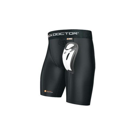 Short de compression avec coquille de Baseball Shock Doctor Bioflex cup