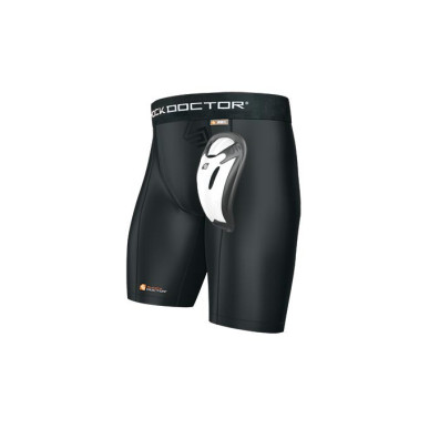 Short de compression avec coquille de Baseball Shock Doctor Bioflex cup pour Adulte
