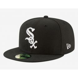 Casquette MLB Chicago White Sox New Era Authentic Authentic On Field Game 59FIFTY Noir