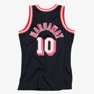 Maillot NBA swingman Tim Hardaway Miami Heat 1996-97 Hardwood Classics Mitchell & ness Noir