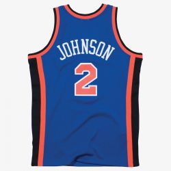 Camiseta NBA Larry Johnson New York Knicks 1998-99 Mitchell & Ness Swingman Hardwood Classics Azul