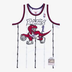 Maillot NBA Tracy Mcgrady Toronto Raptors 1998-99 Mitchell & ness Hardwood Classic Swingman Blanc