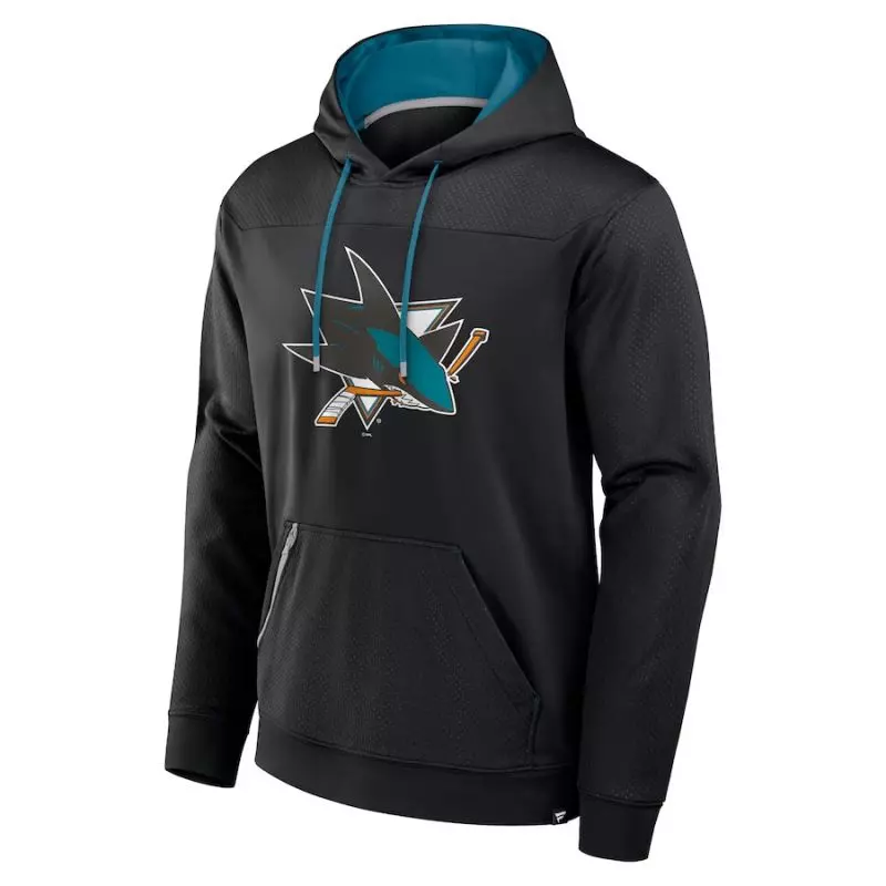 Sudadera con capucha NHL San Jose Sharks Fanatics Defender Negro