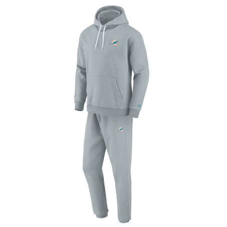 Ensemble Survêtement NFL Miami Dolphins Fanatics Tracksuit Gris