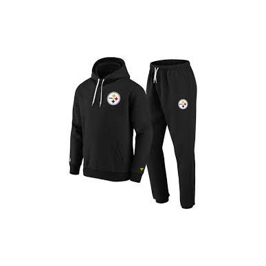 Ensemble Survêtement NFL Pittsburgh Steelers Fanatics Tracksuit Noir