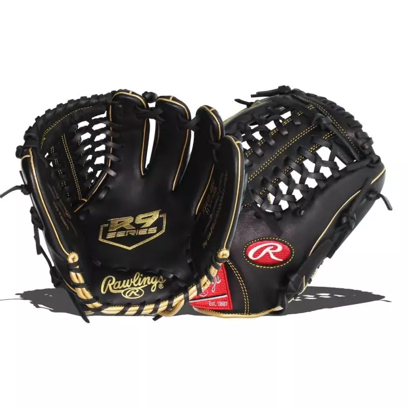 Guante de beisbol Rawlings R9 Series Pitcher 11.75" negro