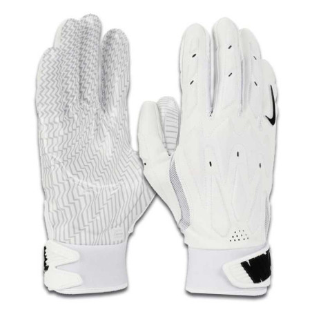 Nike D-Tack 7.0 White Linemen Football gloves