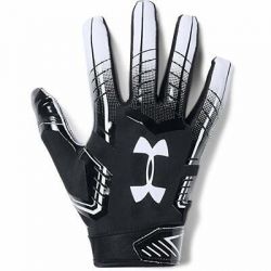 Guantes de futbol americano Under armour F6 negro para nino