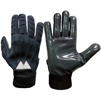 Guantes de futbol americano Meyer padded Negro