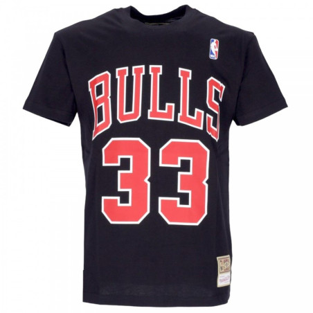 Mitchell & Ness Name and number NBA t-shirt Scottie Pippen Chicago Bulls Black