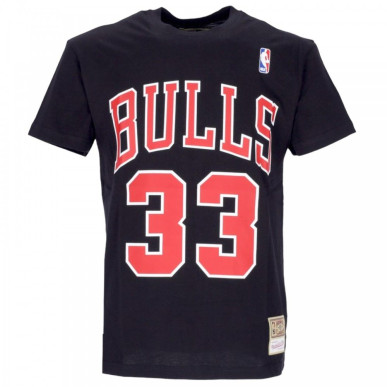 Mitchell & Ness Name and number NBA t-shirt Scottie Pippen Chicago Bulls Black