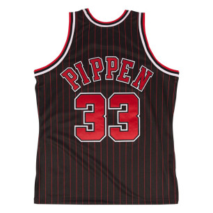 Mitchell & Ness NBA Authentic Jersey Scottie Pippen Chicago Bulls 1995-96 black striped