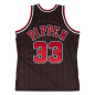 Maillot NBA Scottie Pippen Chicago Bulls 1995-96 Authentic Mitchell & ness noir rayé