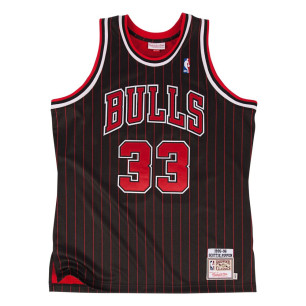Mitchell & Ness NBA Authentic Jersey Scottie Pippen Chicago Bulls 1995-96 black striped