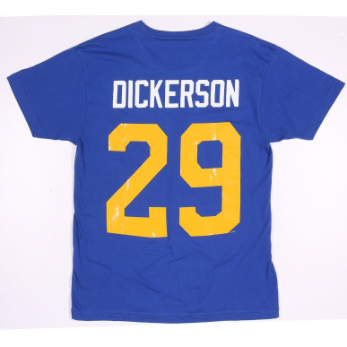 T-shirt NFL Eric Dickerson Los Angeles Rams Mitchell & Ness player Bleu