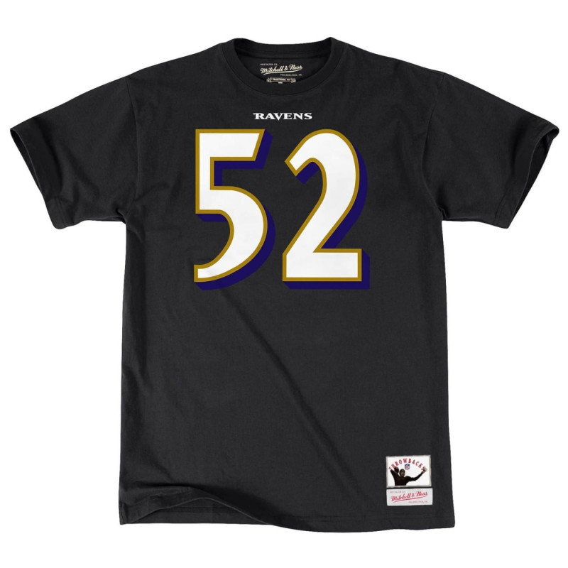 Mitchell & Ness player T-shirt NFL Ray Lewis Baltimore Ravens Black