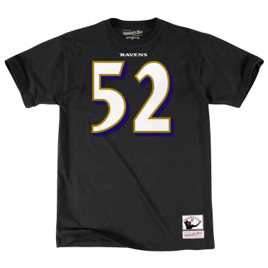 Camiseta NFL Ray Lewis Baltimore Ravens Mitchell & Ness Player Negro
