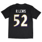 T-shirt NFL Ray Lewis Baltimore Ravens Mitchell & Ness player Noir