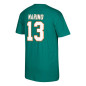 Mitchell & Ness player T-shirt NFL Dan Marino Miami Dolphins Aqua Mitchell & Ness player T-shirt NFL Dan Marino Miami Dolphins Aqua