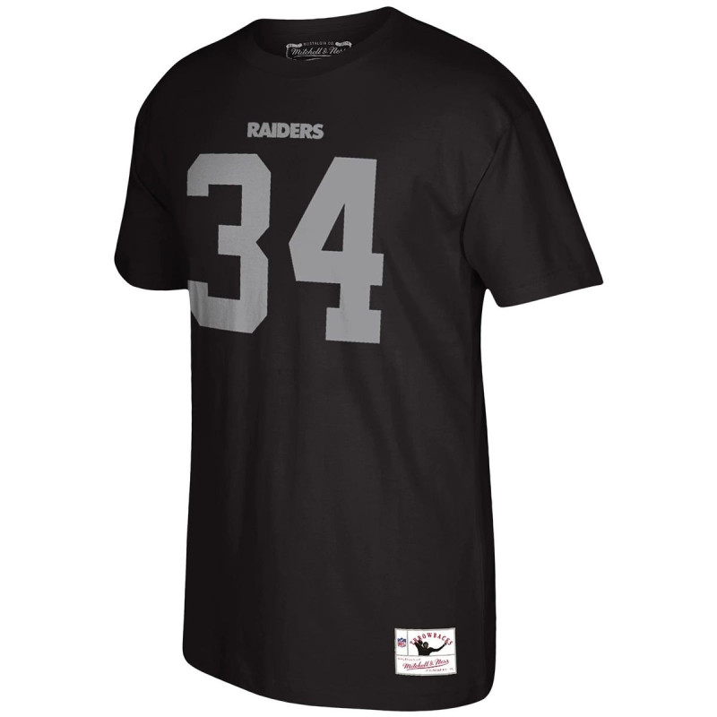 T-shirt NFL Bo Jackson Las Vegas Raiders Mitchell & Ness player Noir T-shirt NFL Bo Jackson Las Vegas Raiders Mitchell & Ness player Noir