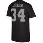 T-shirt NFL Bo Jackson Las Vegas Raiders Mitchell & Ness player Noir T-shirt NFL Bo Jackson Las Vegas Raiders Mitchell & Ness player Noir