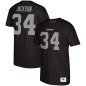 Camiseta NFL Bo Jackson Las Vegas Raiders Mitchell & Ness player Negro Camiseta NFL Bo Jackson Las Vegas Raiders Mitchell & Ness player Negro