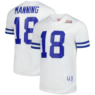 Camiseta NFL Peyton Manning Indianapolis Colt Mitchell & Ness N&N Mesh Blanco