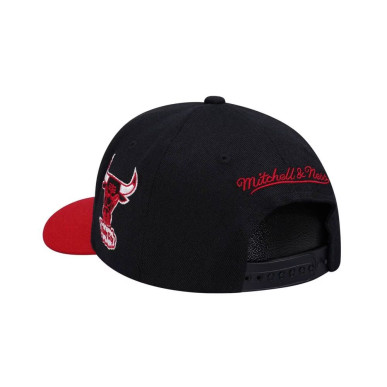 Gorra NBA Chicago Bulls Mitchell & Ness Team Script 2.0 negro