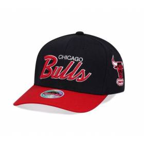 Casquette NBA Chicago Bulls Mitchell & Ness Team Script 2.0 Noir