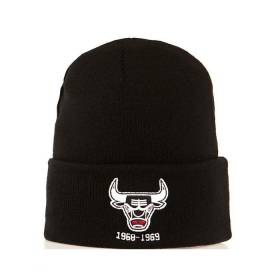 Mitchell & Ness Team Logo cuff Knit Beanie NBA Chicago Bulls Black
