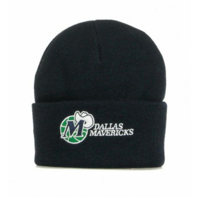 Mitchell & Ness Team Logo cuff Knit Beanie NBA Dallas Mavericks Black
