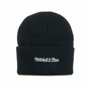 Bonnet NBA Dallas Mavericks Mitchell & Ness Team Logo cuff Knit Bleu marine