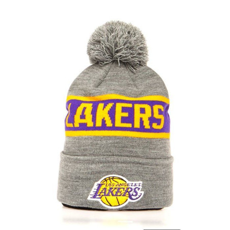 Gorro NBA Los Angeles Lakers Mitchell & Ness Team Tone Knit Gris