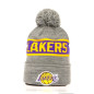 Bonnet NBA Los Angeles Lakers Mitchell & Ness Team Tone Knit Gris Bonnet NBA Los Angeles Lakers Mitchell & Ness Team Tone Knit Gris
