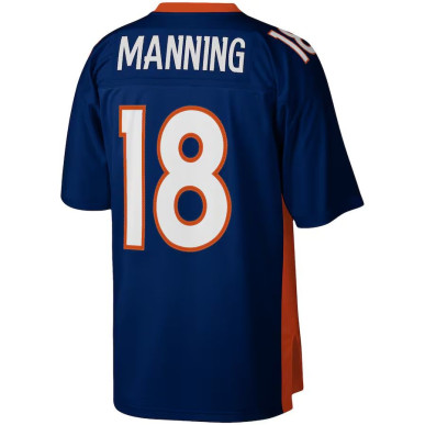 Men's Mitchell & Ness Replica Jersey NFL Peyton Manning Denver Broncos 2015 navy
