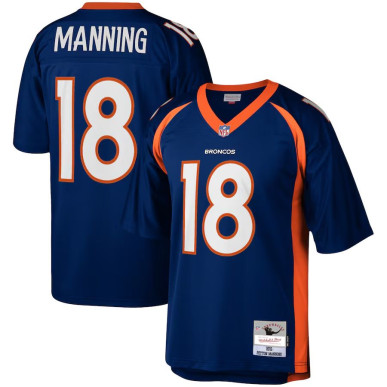 Men's Mitchell & Ness Replica Jersey NFL Peyton Manning Denver Broncos 2015 navy