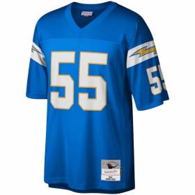 Camiseta NFL Junior Seau Los Angeles Chargers 2002 Mitchell & Ness Legacy Azul
